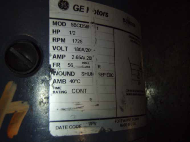 Electric Motor Data Sheet Klistoff Equipment & Machinery, Inc. Tel 5039820530